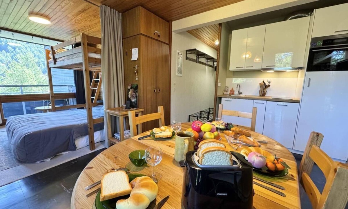 Les Claux Apartment | 100m from shops, 4th floor, view open/mountain, terrace, tv, 32m², Vars