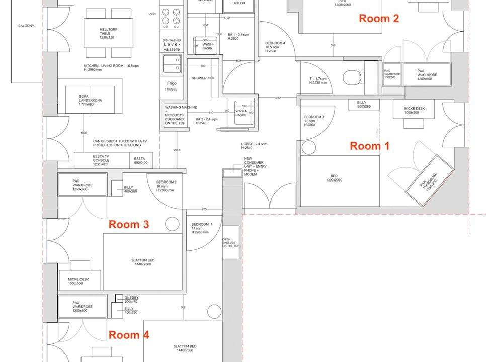 Quartier du Port Resort | 75 m² Private room ∙ 1 bedroom ∙ 1 guest