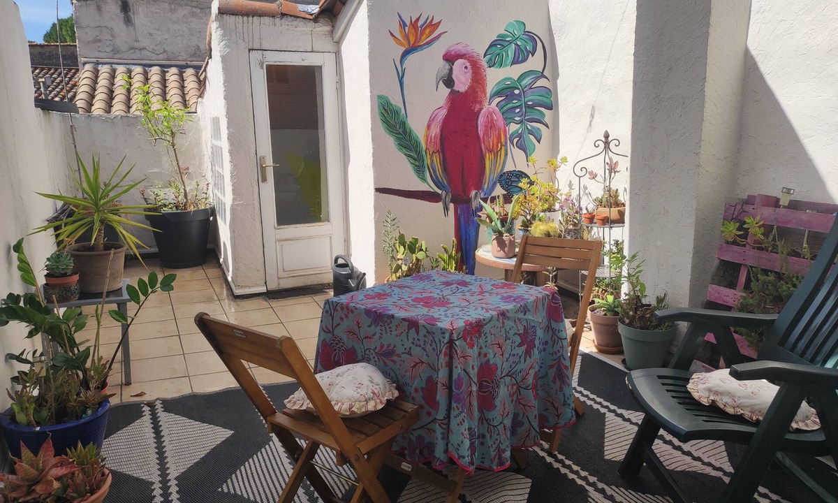 Le Pouget House | Artist's house with sunny terrace typical of the South of France