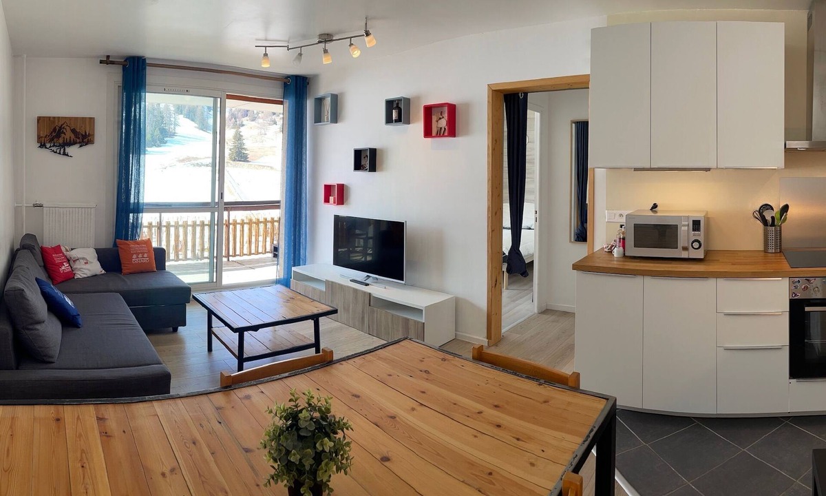 Saint-Etienne-en-Devoluy Apartment | Flocon D'Aurouze - T3 south-facing at the foot of the slopes and ESF superdevoluy - Alps