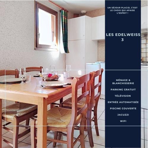 La Chapelle-en-Valgodemard Apartment | L'Edelweiss 3 - Piscine - WIFI