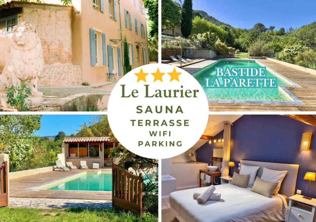 Auriol Apartment | Le Laurier - Piscine, Sauna et Vue - Charme Provençal Authenticité - Bastide La Parette