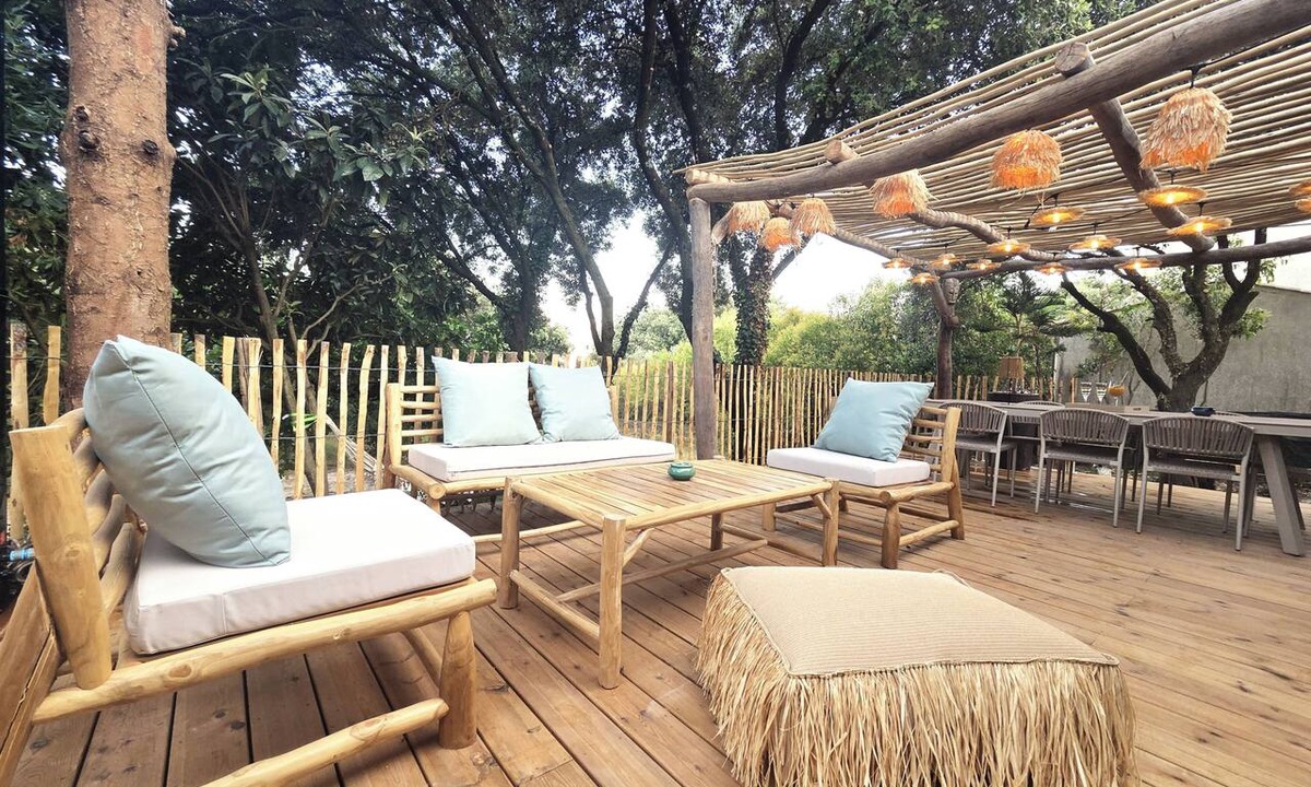 Restinclieres House | Les Yeux Bleus: Bohemian Cottage, Petanque, and Spa, 25 Minutes from the Sea