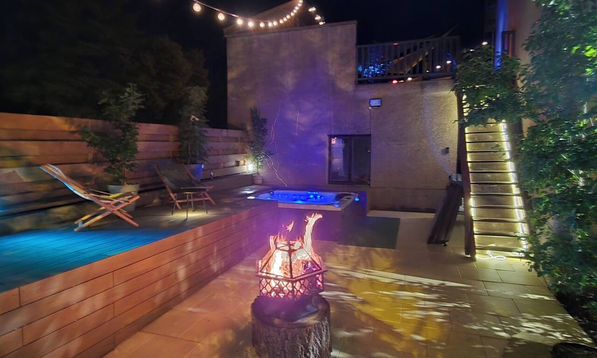 Briancon House | Mountain house with yoga studio, sauna, hot tub, and pétanque court