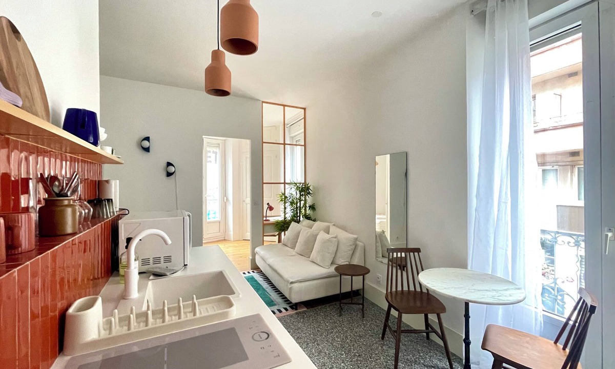 Quartier Chorier-Berriat Apartment | "Orange pastel" T2 renovated Grenoble - Gare & Centre