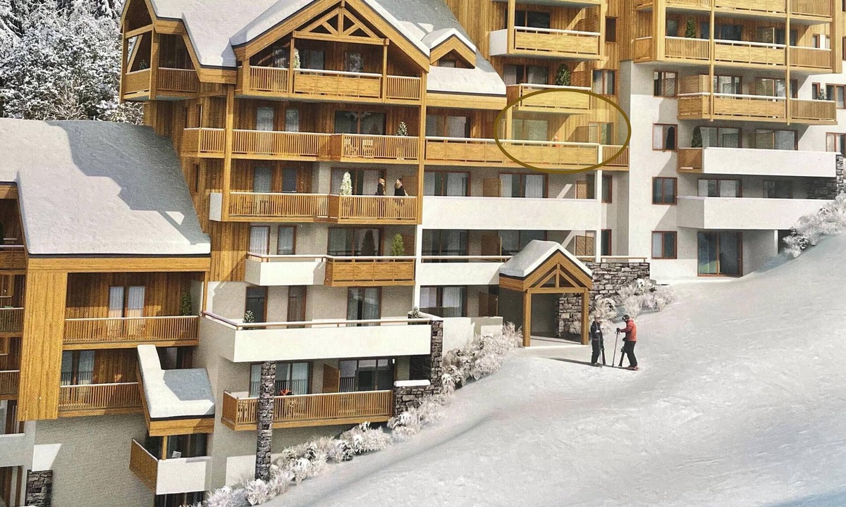 Oz-en-Oisans Apartment | OZ/Domaine d'Alpe d'Huez, south-facing, ski-in, 4 rooms, 3 bedrooms, sleeps 8