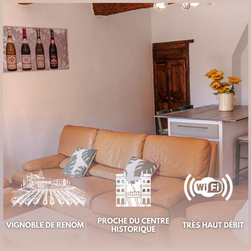 Chateauneuf-du-Pape Bed & Breakfast | Pegau bedrooms, 3 chambres au centre de Châteauneuf-du-Pape