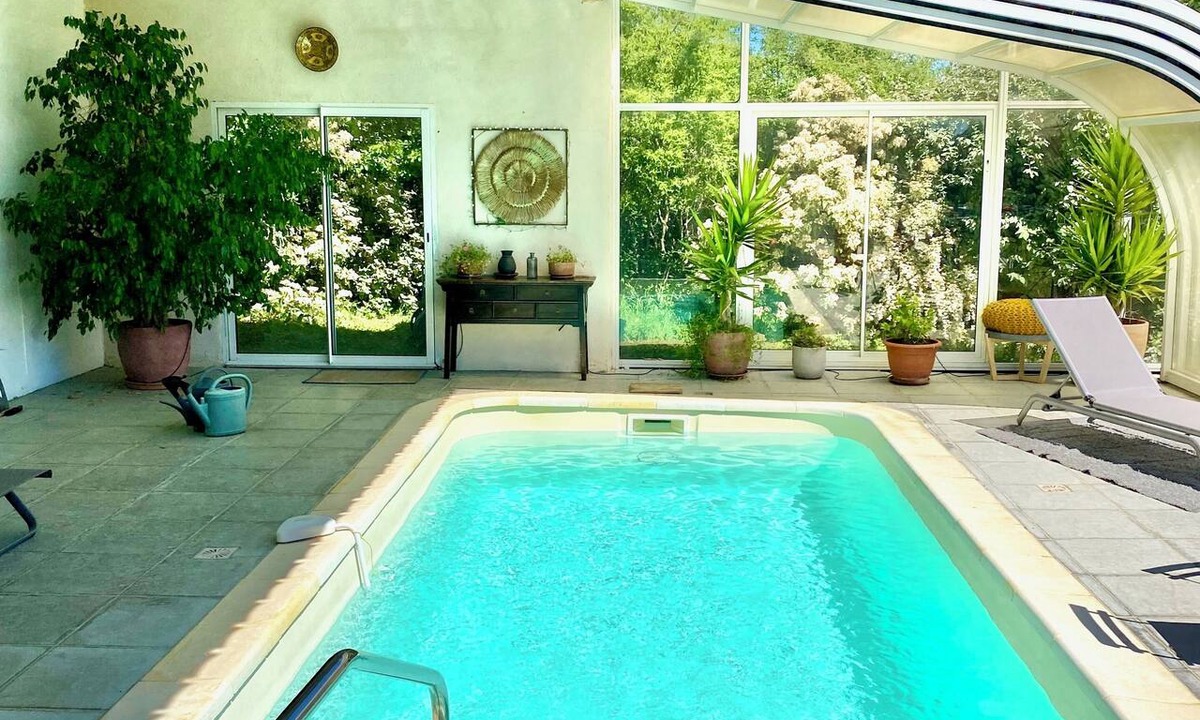 Saint-Paul-le-Jeune House | Pleasant, quiet, single-storey house with swimming pool in village.