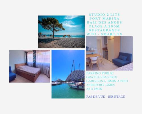 Villeneuve Loubet Beach Apartment | Studio confort, plages proche, wifi, 2 lits - FAME MARINA BAIE DES ANGES