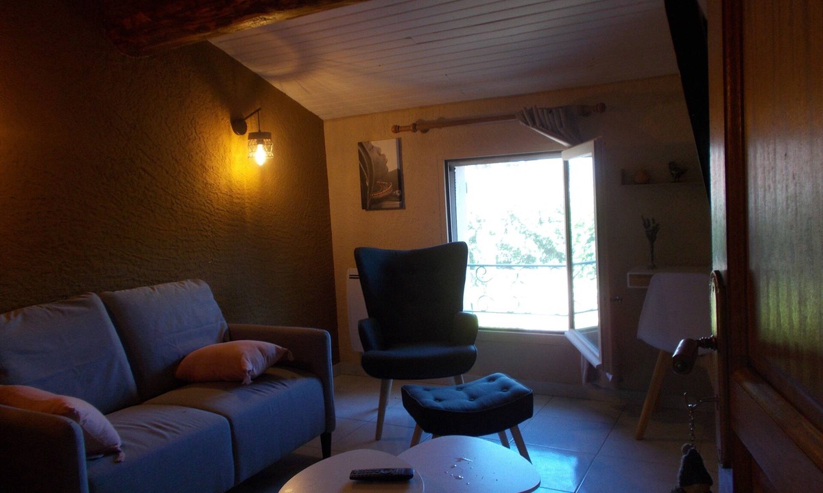 Jonquerettes Bed & Breakfast | Tramontane, bedroom, and TV room. Near Avignon.