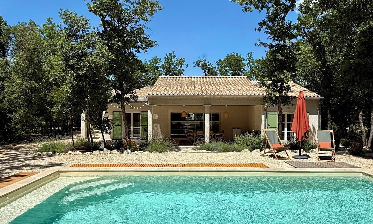 Labastide-de-Virac House | Villa aux Oiseaux, nestled in an oak forest in the Ardèche. Sleeps 8