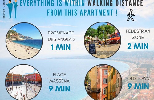 Nice City Centre Apartment | 85 m² Apartment ∙ 2 bedrooms ∙ 4 guests