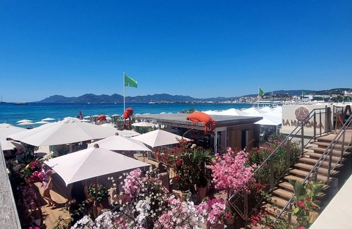 Cannes City Centre Apartment | In the heart of Cannes, beautiful apartment + large terrace, ideal for conferences + vacations