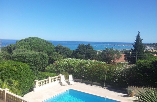La Nartelle Villa | 7-room villa, air-conditioned, pool, sea view, near La Nartelle beach