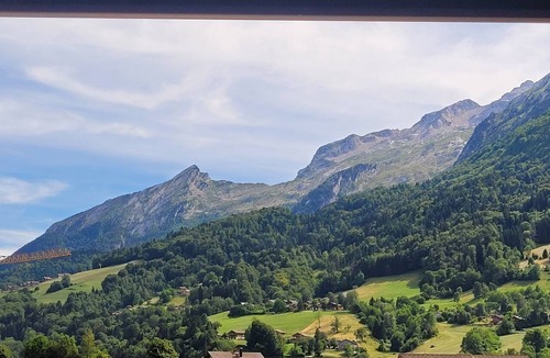 Thones Apartment | 80-square-meter panoramic terrace overlooking La Tournette; Thônes town center is a 5-minute walk away