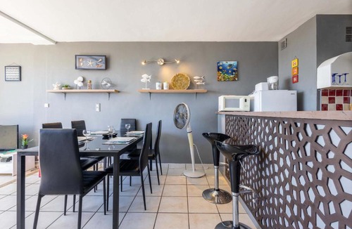 Valras-Plage Apartment | Agreable studio-cabine vue mer 4 personnes à 20 m de la plage