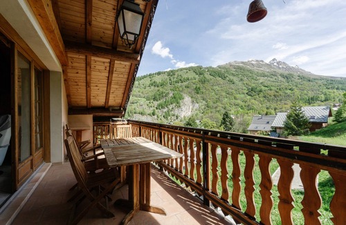 Valloire Apartment | Apartment 'Lupins' with Mountain View, Shared Terrace and Wi-Fi