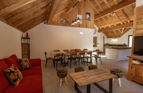 Valloire Apartment | Apartment 'Strato 12' with Mountain View, Private Terrace and Wi-Fi