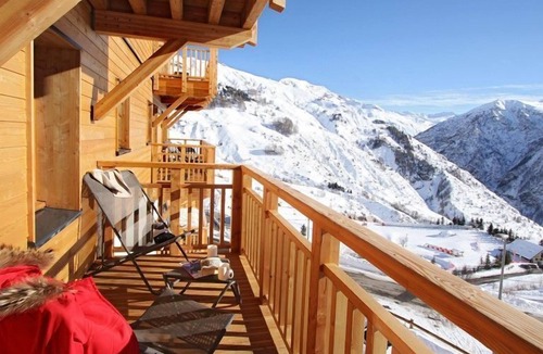 Orcieres-Merlette Condo | Appartement Au Pied des Pistes | Balcon/Terrasse