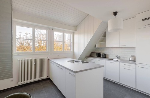 Basel City Centre Apartment | Blueground | Basel-Vorstaedte, river view, nr Rhine