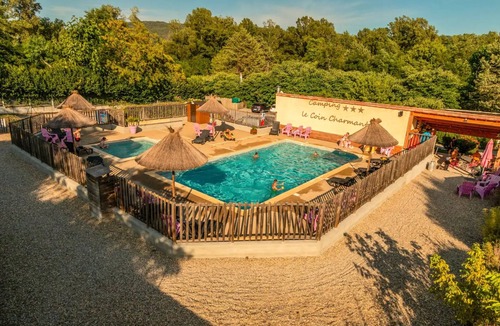 Chauzon House | Camping Le Coin Charmant * - Mobile home Grand Espace PMR - 34m² - 2 bedrooms - air conditioning 4 people