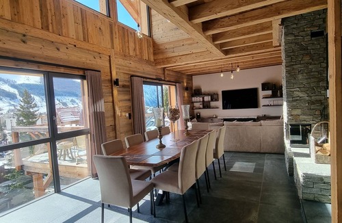 Mont-de-Lans Ski Chalet | CHALET WITH INDOOR POOL HIGH STANDING 10/12 PERSONS IN LES DEUX ALPES