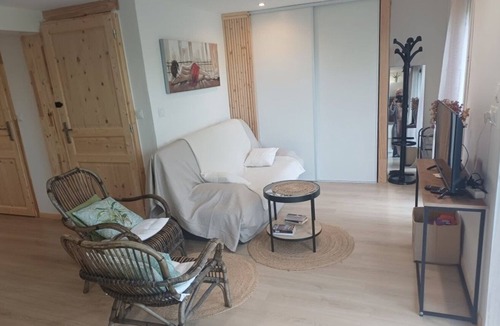 Saint-Victor-de-Cessieu Apartment | Cosy air-conditioned apartment with swimming pool and breathtaking view of the countryside