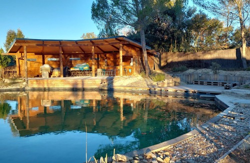 Uchaux House | DOMAINE L'ETANG DES CIGALES 12 PER, IN THE HEART OF NATURE WITH A NATURAL SWIMMING POOL