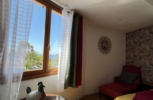 Theoule-Superieur Hotel | Double room-Family-Sea view-Private Bathroom