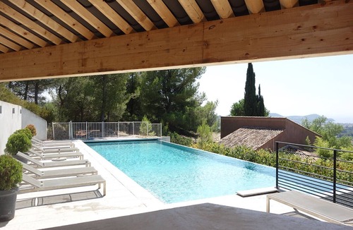 La Cadiere-d'Azur Villa | Exceptional sea, original contemporary villa, pool overflow