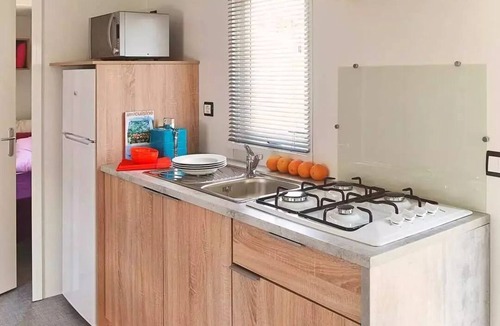 Chauzon House | Grand Espace Mobile Home - 30 m² - 3 bedrooms - air conditioning - sleeps 6