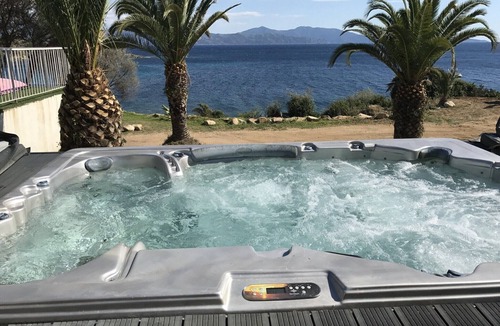 Cargese Villa | Ground floor of a beachfront villa. Direct access to the ocean. Private pool. Spa for 10 people