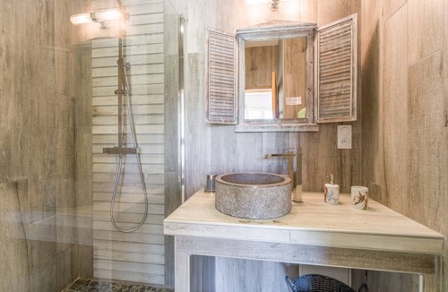 Orange Bed & Breakfast | 'Jean Giono' Room at La Bastide des Mereuilles with Private Terrace, Wi-Fi, and Air Conditioning