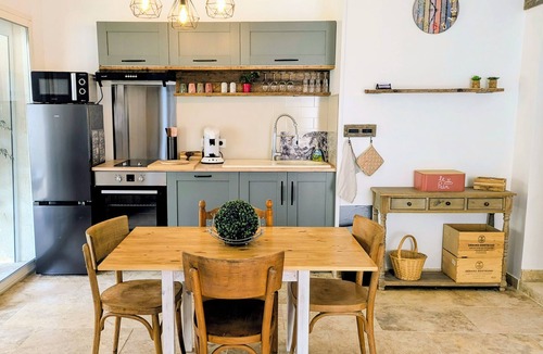 Bedoin Apartment | Le P'tit Ventoux - Garden, Terrace, Private parking lot