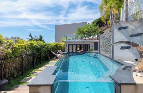 Cannes La Bocca Villa | Luxury Panoramic Sea View 5* Villa Pool Beach Within Walking Distance