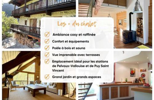 Vallouise-Pelvoux Ski Chalet | Magnifique maison d'architecte avec sauna - Puy St Vincent & Pelvoux Vallouise
