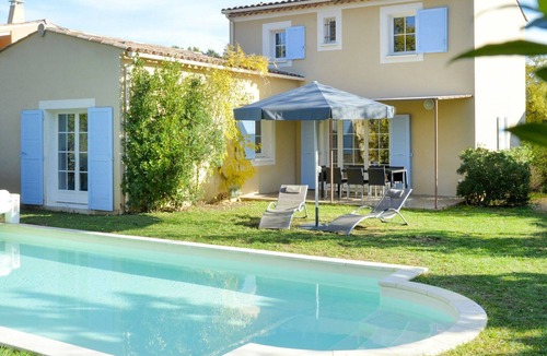 Saint-Saturnin-les-Apt House | Nice apartment in villa with A/C, private pool, WIFI, TV, terrace, pets allowed and panoramic view