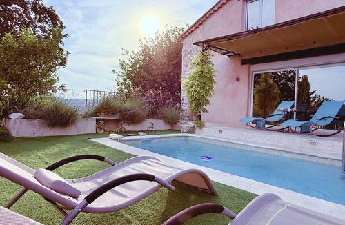 Cagnes-sur-Mer Villa | Private Pool Villa AUGFLOR — Family Riviera Base near Beaches & Nice Airport
