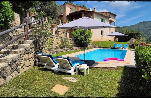 Coaraze Villa | Secluded private villa with pool close to the mountains, just 25 mins from Nice