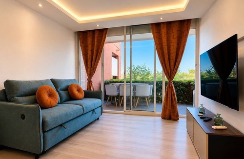 Theoule-Superieur Apartment | Secret garden beautiful 2-room apartment in luxury residence with swimming pool and jacuzzi