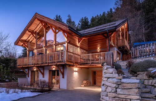 La Salle-les-Alpes Ski Chalet | Serre-Chevalier: 5-star luxury chalet, Spa area, panoramic view