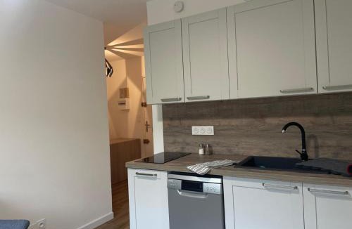 Saint-Mandrier-sur-Mer Apartment | Studio avec canapé lit 2 places dans pièce de vie et lit une place dans coin nuit