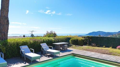 Mandelieu-La-Napoule Villa | Villa Baia - Luxury House Seaview Near Cannes Pool