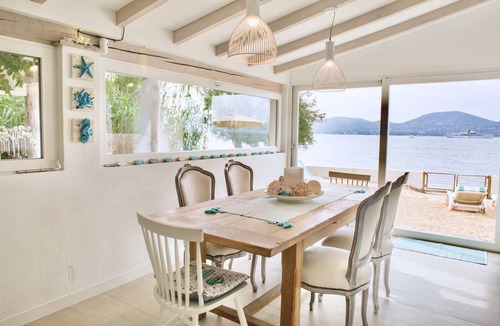 Cote d'Azur- French Riviera Villa | Villa Pieds dans l'eau with private sandy beach on the Gulf of Saint Tropez