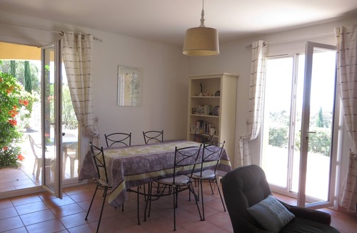 La Croix-Valmer House | Villa with a stunning ocean view and a quiet, shaded terrace; air-conditioned bedrooms