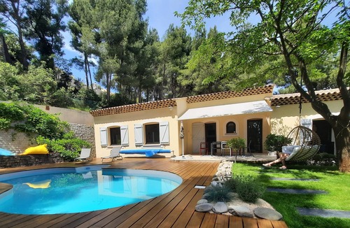 Rognac Villa | Villa with pool nestled in the pine forest.
