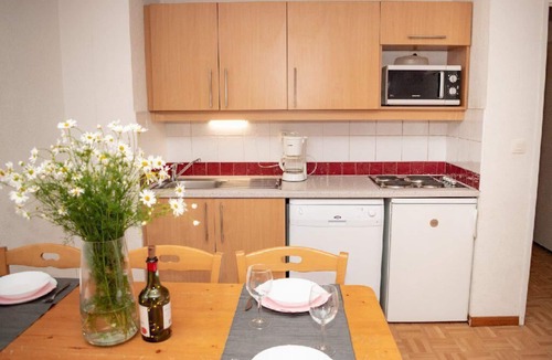 Puy-Saint-Vincent Apartment | Wifi, 1st floor, view mountain, swimming pool, balcony, parking, tv, ski locker, 35m²