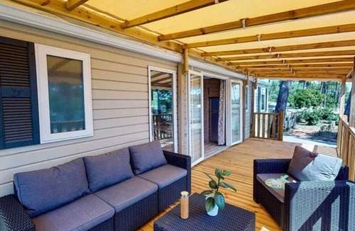 Lattes House | ZEcamping 4 étoiles animé toboggans pet friendly mobil-home clim 36m2