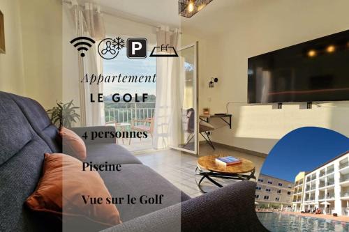 067 -Le Green I, 4 pers, clim, piscine, parking