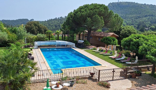 A l'ombre du chêne : Gîte Éden en Cévennes swimming pool, calm & nature at Anduze